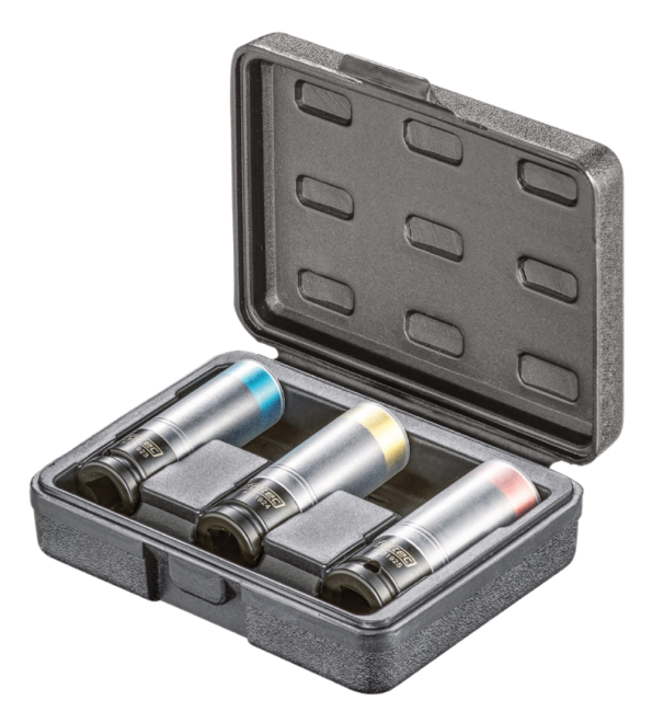 Fortec Schlagschrauber Steckschlüssel Satz 1/2" 3-tlg.